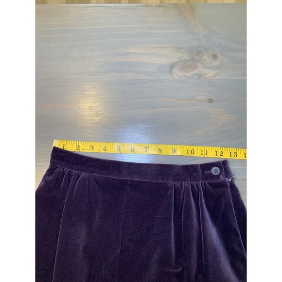 Vintage NWT JAEGER Purple Midi Skirt Size 8 (UK) Velvet Lined Below Knee - Picture 10 of 13